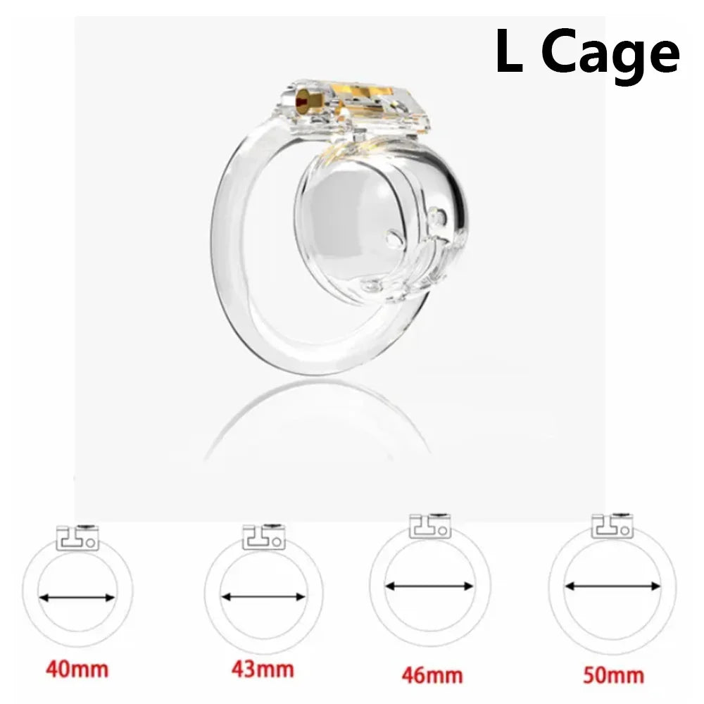 Bdsm Pink Mini Sissy Chastity Cage Devices with 4 Size Penis Rings Cock Cage Bondage Slave Abstinence Control Sex Toys for Male