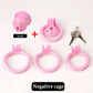 Bdsm Positive/Negative Urethral Chastity Cage Penis Lock with 4 Size Ring Sissy Inverted Urethral Plug Cock Cage Sextoys for Man