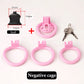 Bdsm Positive/Negative Urethral Chastity Cage Penis Lock with 4 Size Ring Sissy Inverted Urethral Plug Cock Cage Sextoys for Man