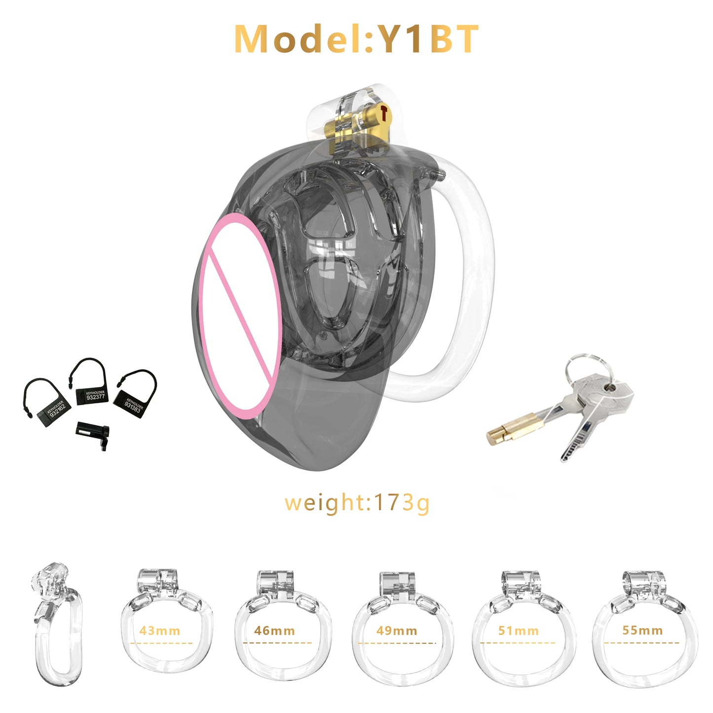 Bdsm Realistic Pussy Design Chastity Cage 정조대 Sissy Chastity Device Lightweight Cock Cage with 5 Base Rings Sex Toys for Man Gay