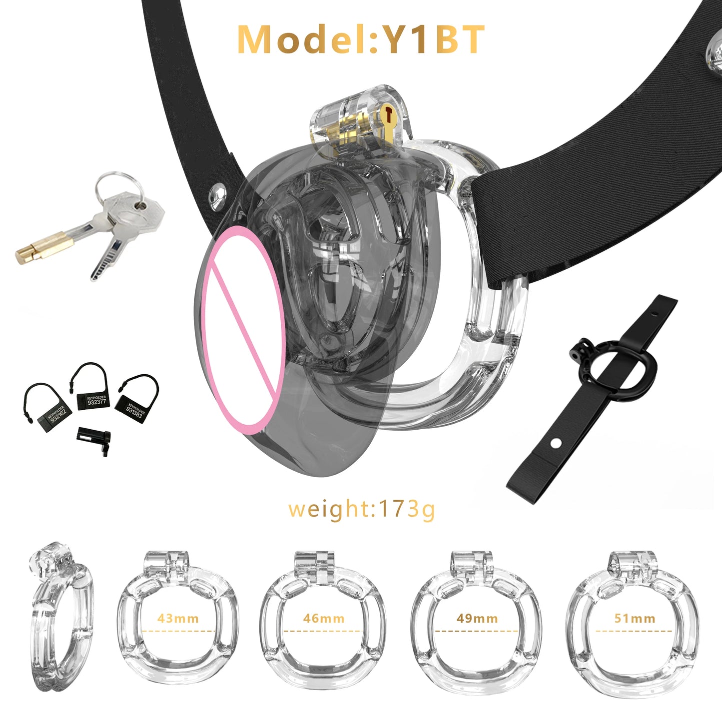 Bdsm Realistic Pussy Design Chastity Cage 정조대 Sissy Chastity Device Lightweight Cock Cage with 5 Base Rings Sex Toys for Man Gay