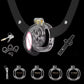 Bdsm Realistic Pussy Design Chastity Cage 정조대 Sissy Chastity Device Lightweight Cock Cage with 5 Base Rings Sex Toys for Man Gay