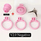 Bdsm Sissy Pink Chastity Device with Urethral Plug정조대Positive/Negative with 4 Sizes Cock Ring Mini Cock Cage Sex Toy for Men Gay