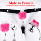 Bdsm Strap-on Stainless Steel Chastity Cage with Pink Clitoris for Male Mimic Female Pussy정조대Squeeze Pleasure Penis Lock SexToys