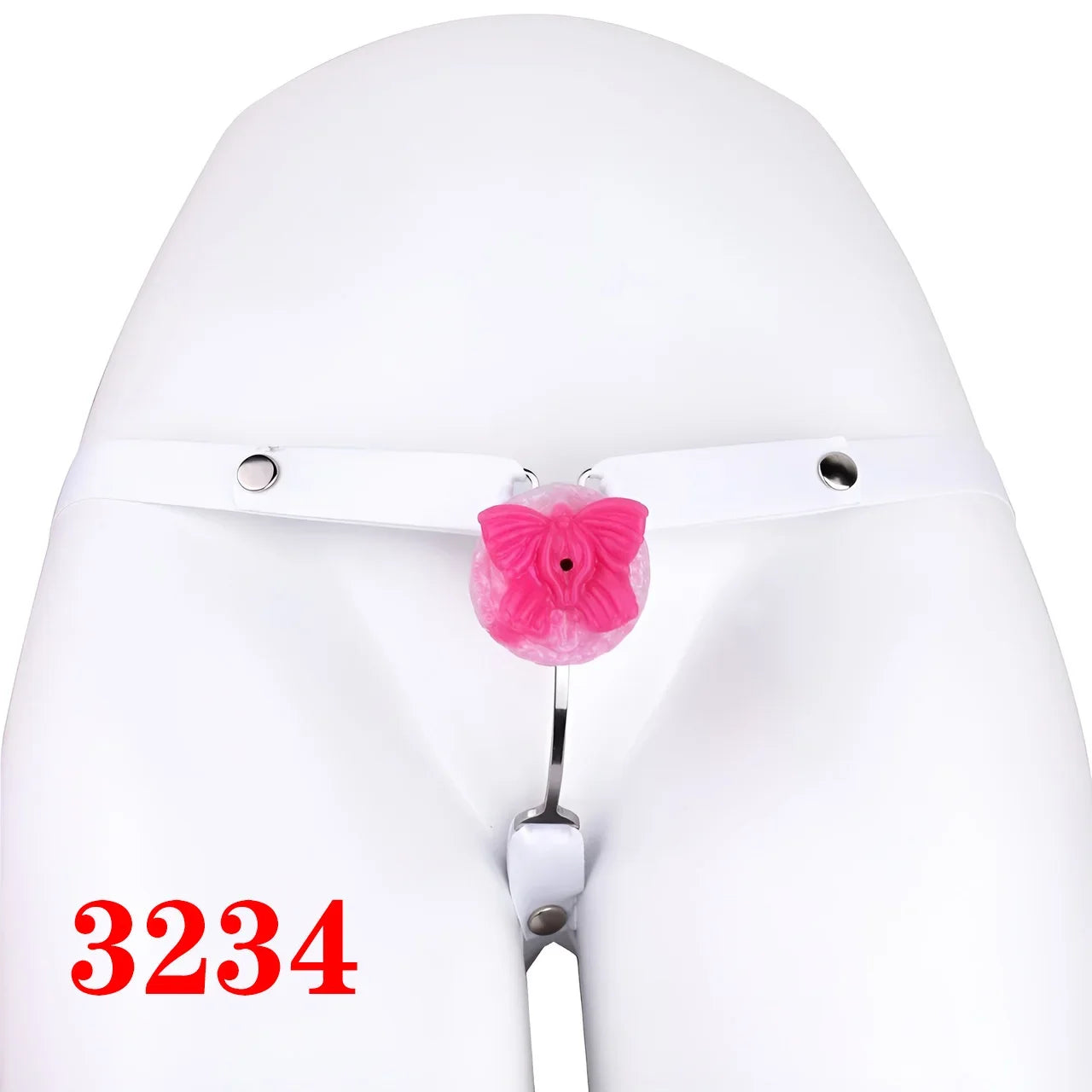 Bdsm Strap-on Stainless Steel Chastity Cage with Pink Clitoris for Male Mimic Female Pussy정조대Squeeze Pleasure Penis Lock SexToys