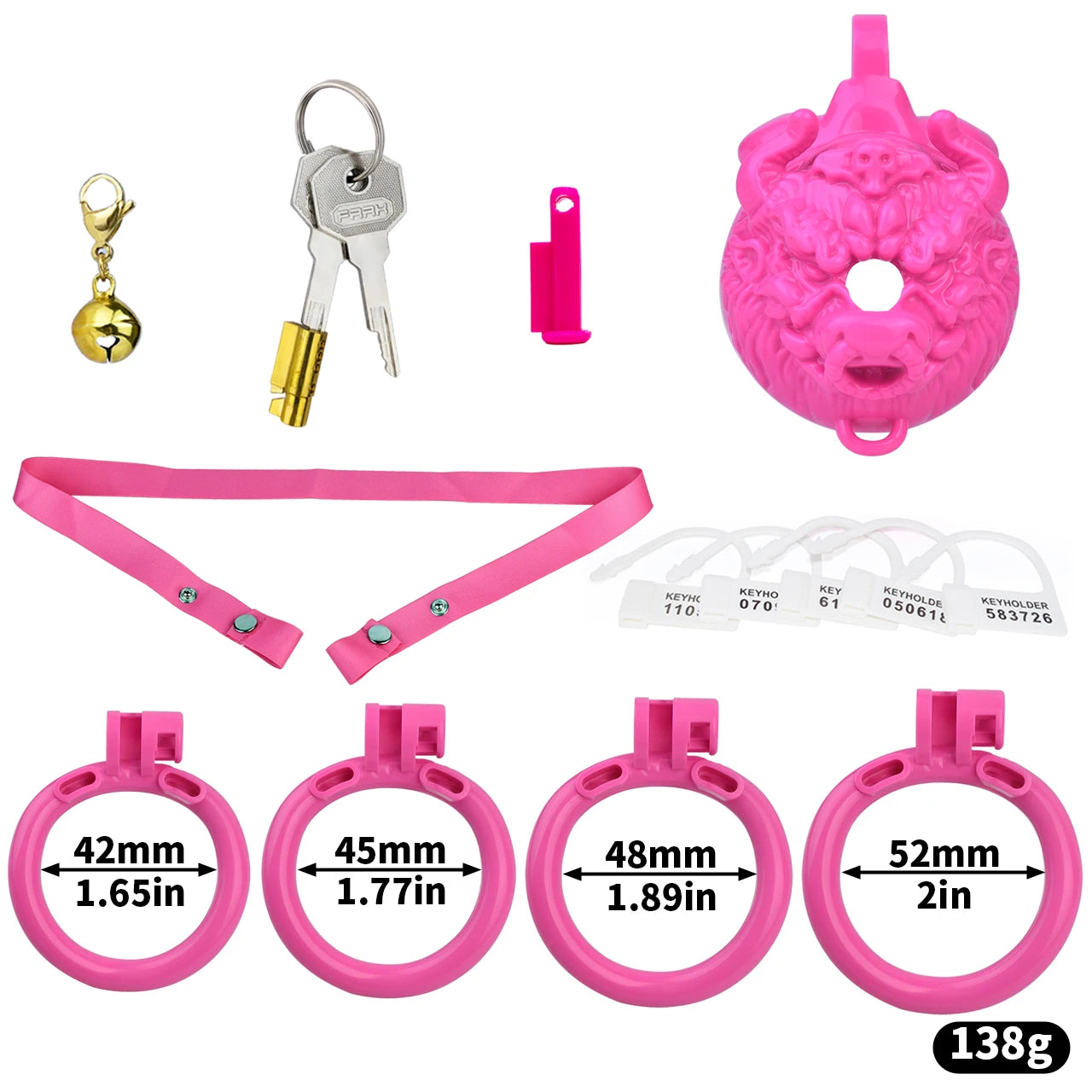 Bdsm Tiger Chastity Device & 4 Sizes Penis Rings Pneis Lock Urethral Chastity Sex Toys for Men Ascetic Anti-Cheating Cock Cages