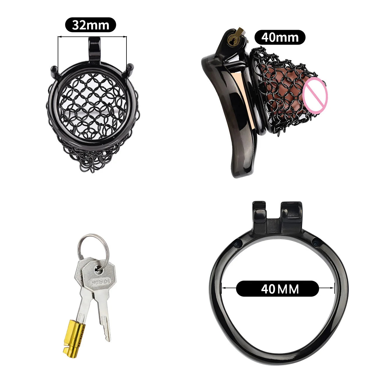 Bdsm Toys Stainless Steel Mesh Male Chastity Device Smooth and Light Cock Cage Sex Toys for Men Penis Urethral Lock Adult Game18