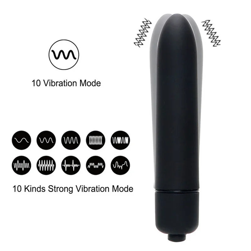 Beads  Vibrating Prostate Massager Anal Plug Waterproof Motors 10 Speeds Stimulation Butt Anus Silicone Men Women Sex Toys