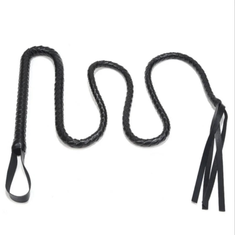 Bed Bondage System with Ankle Cuffs Handcuffs Set Whips BDSM Leather Spanking Paddle RolePlay Slave Adult Sex Toys for Couples