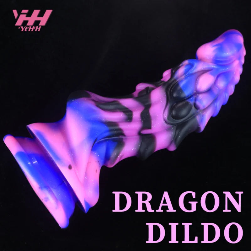 Big Animal Dildo Anal Sex Toys for Women Soft Dragon Dildo with Suction Cup Silicone Anal Plug Prostate Massager for Adults 18