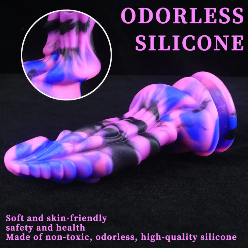 Big Animal Dildo Anal Sex Toys for Women Soft Dragon Dildo with Suction Cup Silicone Anal Plug Prostate Massager for Adults 18