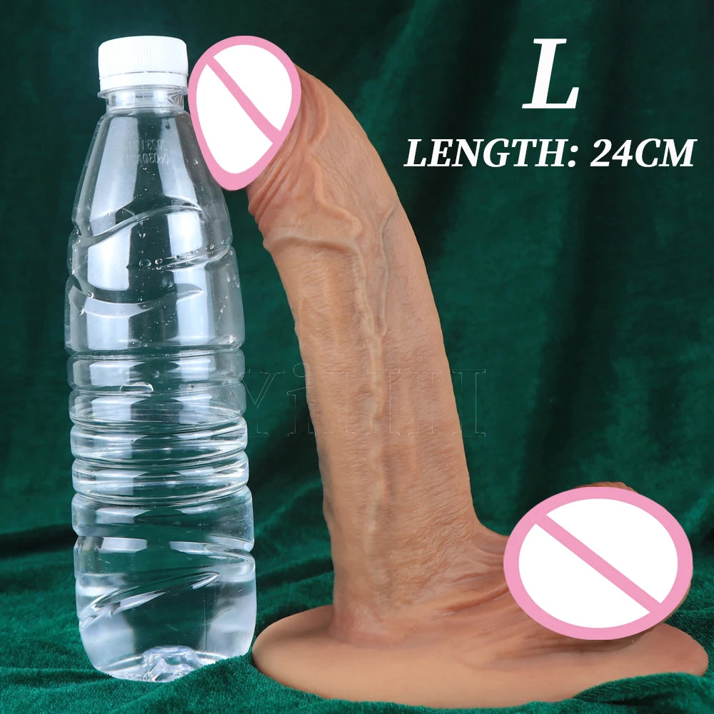 Big Dick Dildos Huge Penis Soft Skin Feeling Super Realistic Dildo With Suction Cup Sex Toys Adult Toys Anal Dildo For Women Men