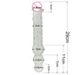 Big Glass Double Dildo Huge Glass Butt Plug Anal Beads Double Penetration Realistic Penis G Spot Massage Sex Toys for Couples