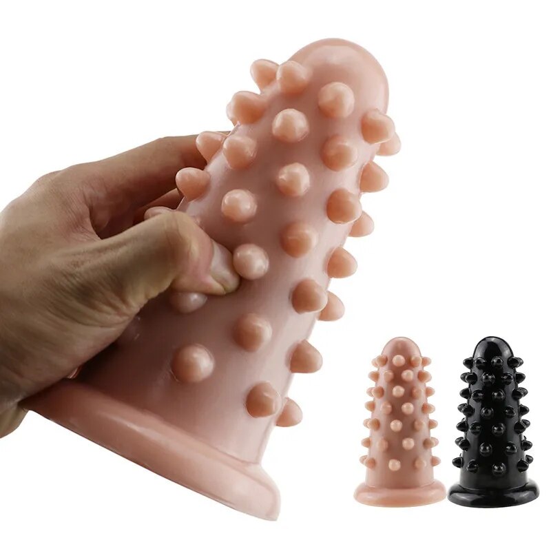 Big anal plug beads anal dildo raised dots sex toys for women men huge rivet cone shape butt plug anus massage vagina stimulate