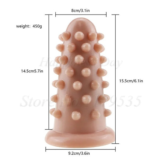 Big anal plug beads anal dildo raised dots sex toys for women men huge rivet cone shape butt plug anus massage vagina stimulate