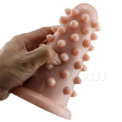 Big anal plug beads anal dildo raised dots sex toys for women men huge rivet cone shape butt plug anus massage vagina stimulate