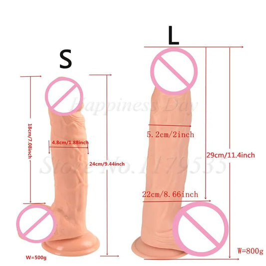 Black Giant Huge Dildo Super Big Dick Anal Butt Large Dong with Suction Cup Realistic Penis Female Masturbator Sex Toy For Women