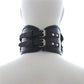 Black Gothic Neck Collar Bondage Punk Restraint with Chain Leash BDSM Neck Corset Roleplay Adult Games Slave Erotic Sex Toys
