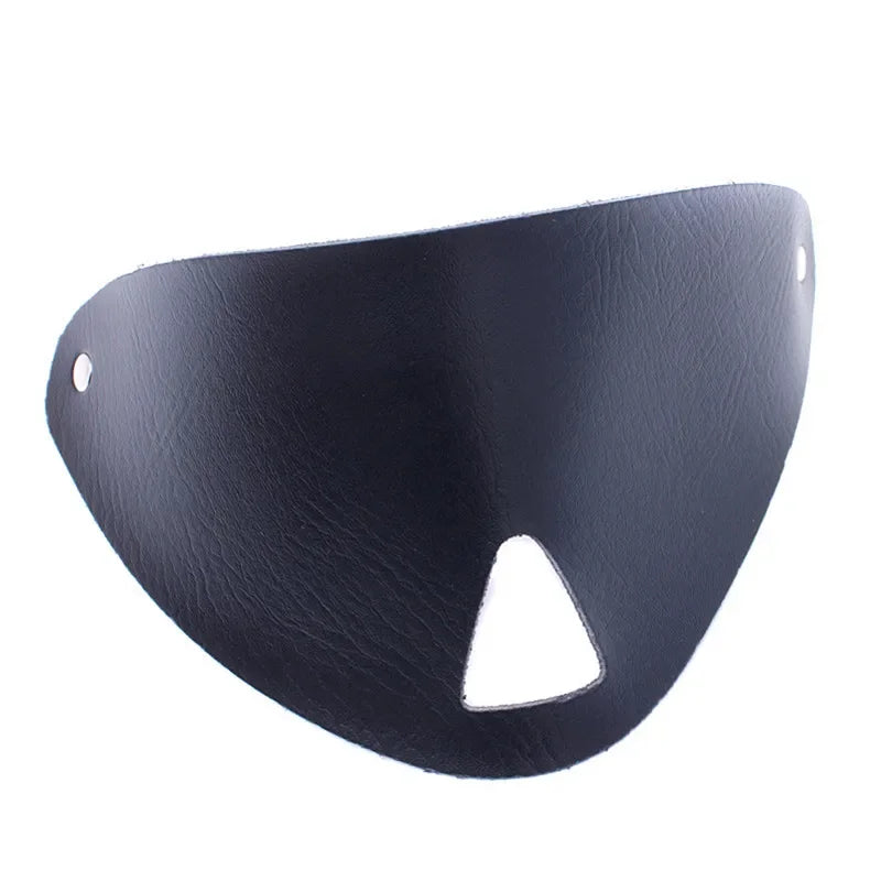 Black PU Leather Mystery Expose Nose Eye Mask with Binding Bondage Blindfold Sexy Toys for Fetish Adult Game Cosplay Sex Product