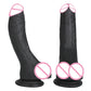 Black Soft Dildo for Women Silicone Suction Cup Realistic Huge Penis Lesbian Strap On Penis Anal Sex Toys For Woman Masturbators