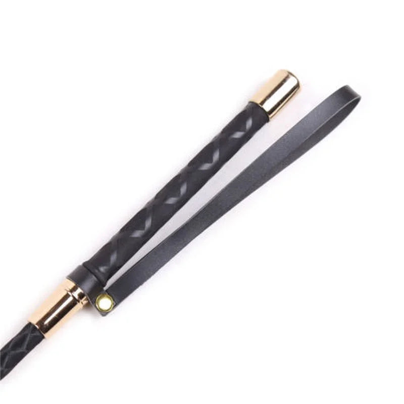 Bondage Boutique Slim PU Leather Riding Crop Horse Whip Spanking Restraint BDSM Bondage Sex Product for Couples Women