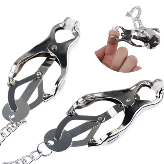 Bondage Gear Hard Clover Nipple Clamps Clips Games Sex Toys Adult Products For Women Metal Nipple Clamps Steel Breast