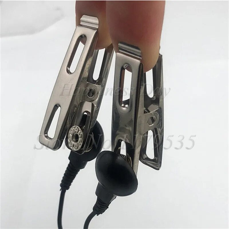 Breast Flirting Toys Electric Shock Accessory Clitoris Clip Stimulator Nipple Clamps Labia Clips Adult Games Sex Toy For Couples