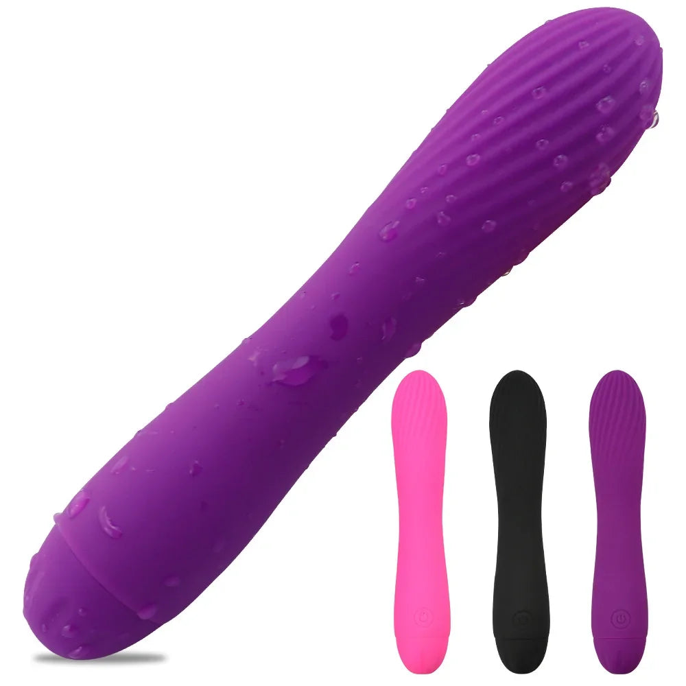 Bullet Vibrator Ator for Women Vagina G-spot Massager Clitoris Stimulator Silicone Dildo Vibrating AV Stick Adult Sex Toy