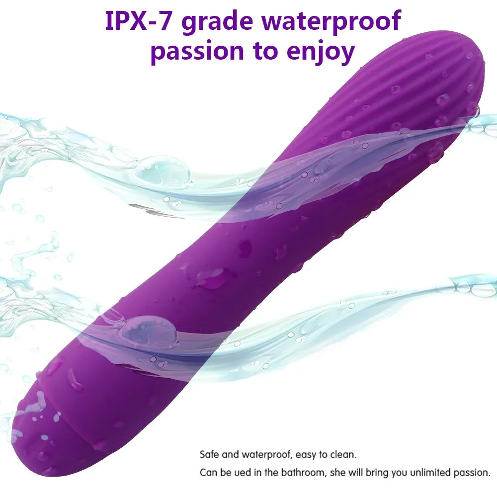 Bullet Vibrator Ator for Women Vagina G-spot Massager Clitoris Stimulator Silicone Dildo Vibrating AV Stick Adult Sex Toy