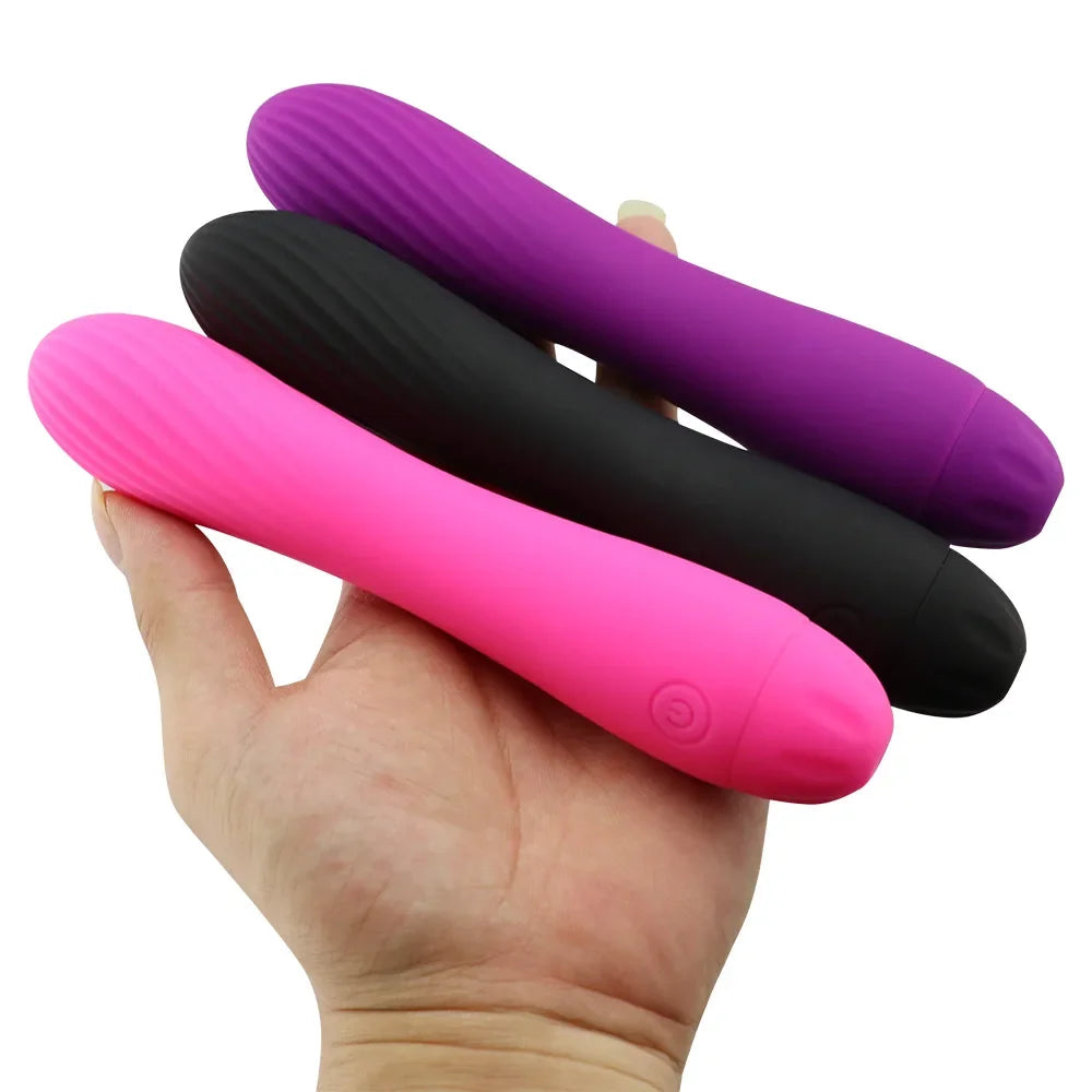 Bullet Vibrator Ator for Women Vagina G-spot Massager Clitoris Stimulator Silicone Dildo Vibrating AV Stick Adult Sex Toy