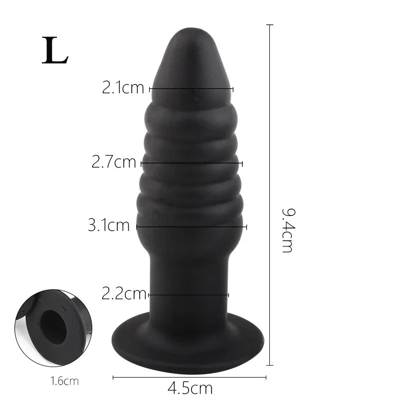 Butt Plug Silicone Finger Hollow Anal Expander Buttplug Vagina Anal Dilator Prostate Massage Anal Sex Toys for Women Couples