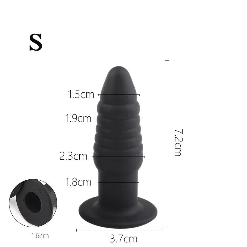 Butt Plug Silicone Finger Hollow Anal Expander Buttplug Vagina Anal Dilator Prostate Massage Anal Sex Toys for Women Couples