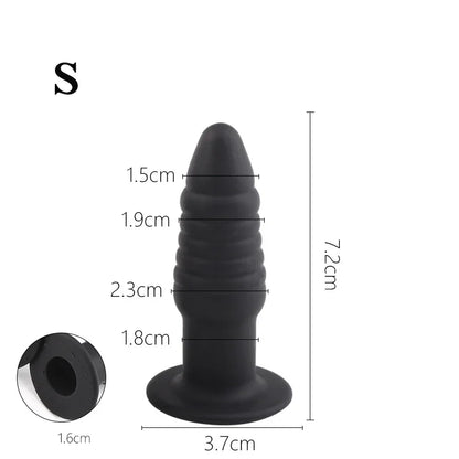 Butt Plug Silicone Finger Hollow Anal Expander Buttplug Vagina Anal Dilator Prostate Massage Anal Sex Toys for Women Couples