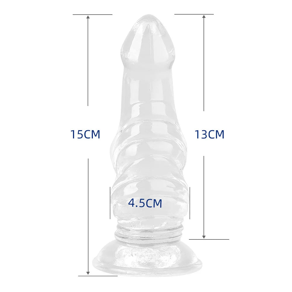 Butt Plugs Dildo Soft TPE Jelly Big Butt Plug Massager Prostate Stimulator Adult Sex Toys for Men Women Couples Anal Dilator