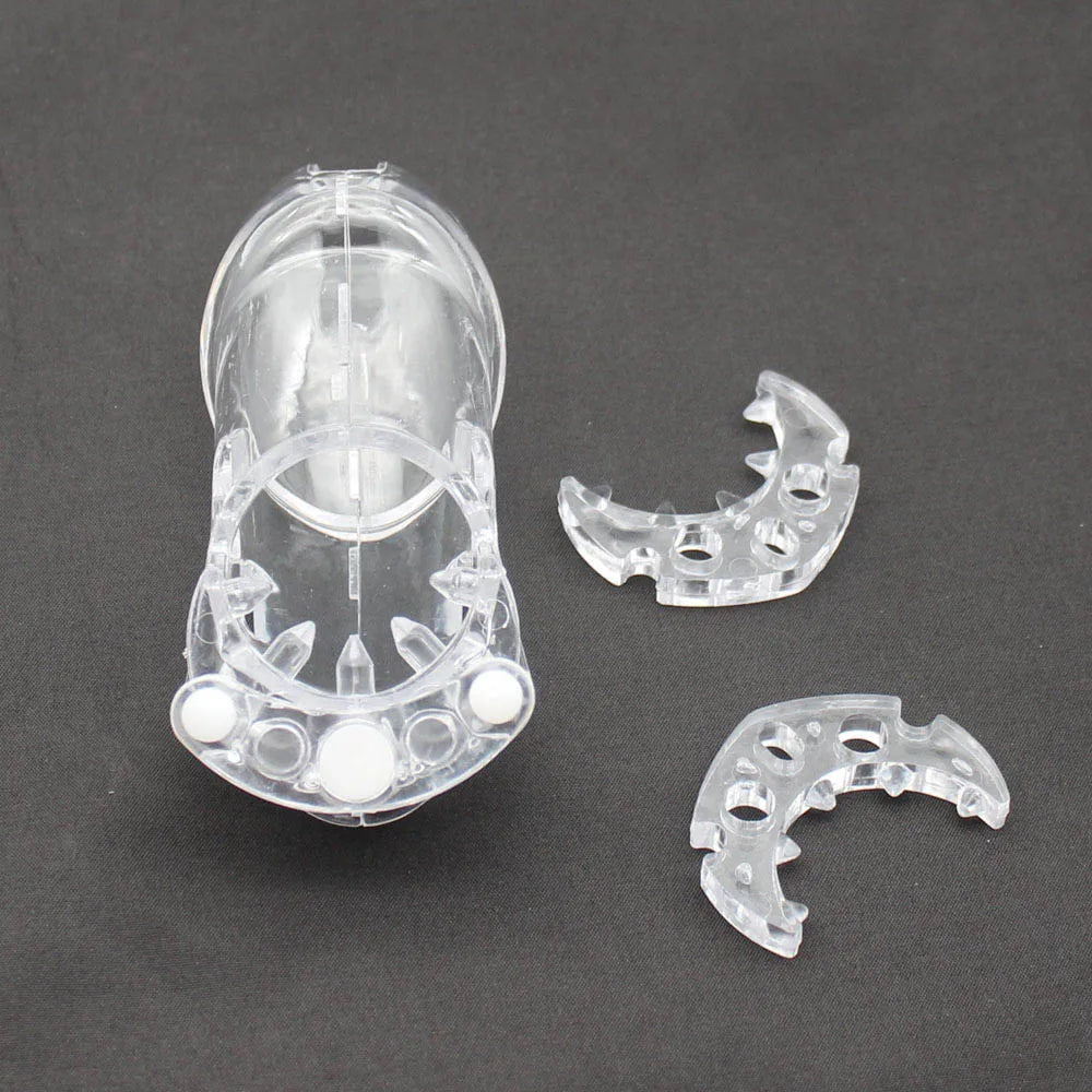 CB6000 Anti-off Spiked Ring Poly-carbonate Male Chastity Device Cage Bondage Penis Cock Ring for Men Sex Toys Adult Games