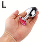 Cat Face Rhinestone Anal Plug Waterproof Stainless Steel Anal Plug for BDSM Sex Toy for Couples Prostate Butt Plug Adult Gay