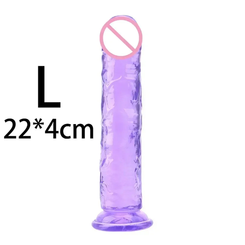 Cheap 5 Colors Small Transparent Dildo Suction Cup Jelly Dick Women Erotic Anal Sex Toys Soft Clitori Vaginal Masturbators Penis