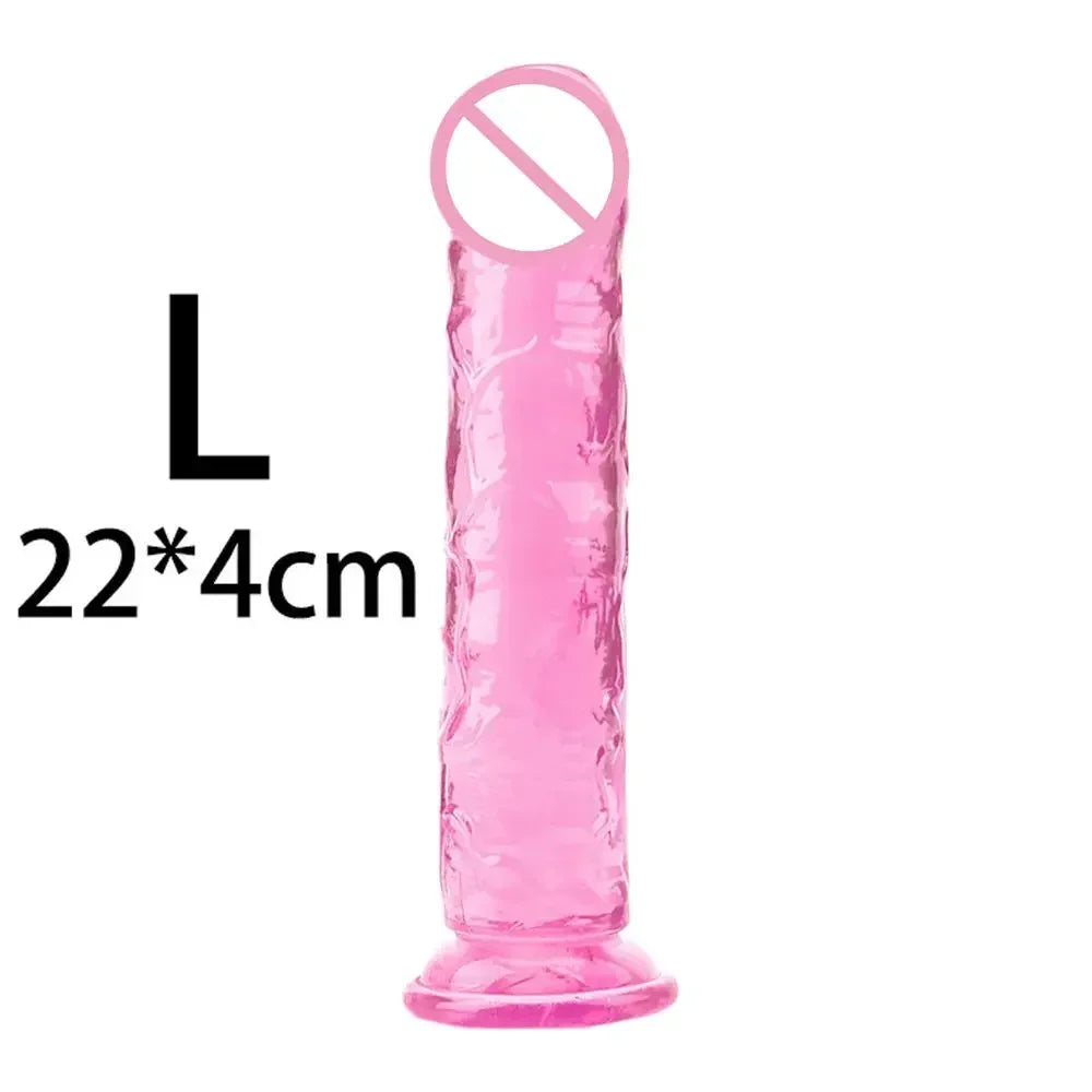 Cheap 5 Colors Small Transparent Dildo Suction Cup Jelly Dick Women Erotic Anal Sex Toys Soft Clitori Vaginal Masturbators Penis