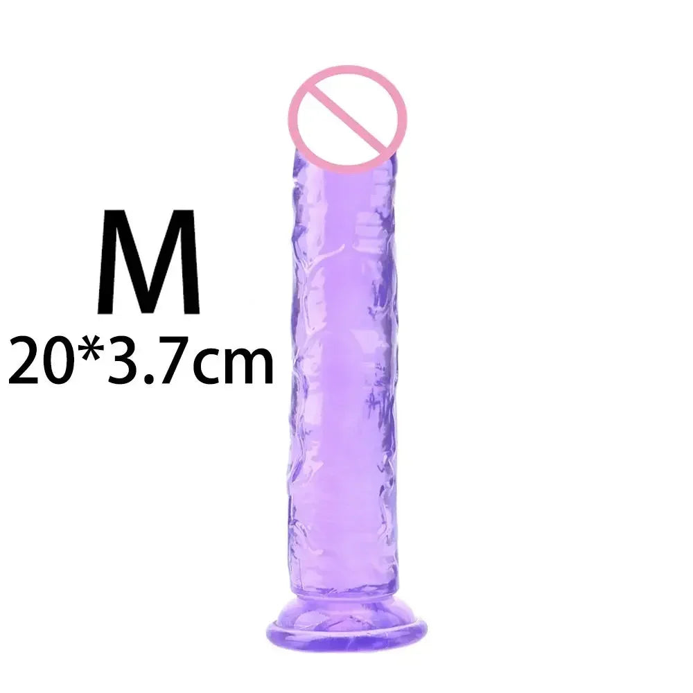 Cheap 5 Colors Small Transparent Dildo Suction Cup Jelly Dick Women Erotic Anal Sex Toys Soft Clitori Vaginal Masturbators Penis