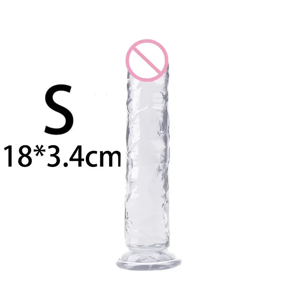 Cheap 5 Colors Small Transparent Dildo Suction Cup Jelly Dick Women Erotic Anal Sex Toys Soft Clitori Vaginal Masturbators Penis