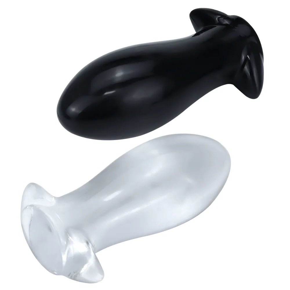 Clear Anal Plug Egg Butt Plug Huge Adult Sex Toys For Women Men Prostate Massage Vagina/Anal Speculum Anal Dilator