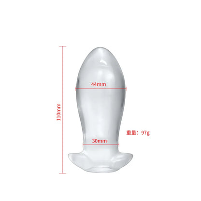 Clear Anal Plug Egg Butt Plug Huge Adult Sex Toys For Women Men Prostate Massage Vagina/Anal Speculum Anal Dilator