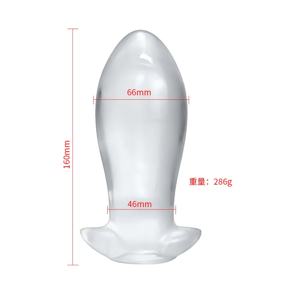 Clear Anal Plug Egg Butt Plug Huge Adult Sex Toys For Women Men Prostate Massage Vagina/Anal Speculum Anal Dilator