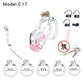 Clear Cobra Chastity Cage Penis Lock정조대Male Lightweight Cock Cage With 5 Rings Devices Discreet Men Adult Goods Sex Toys For Man