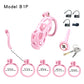 Clear Cobra Chastity Cage Penis Lock정조대Male Lightweight Cock Cage With 5 Rings Devices Discreet Men Adult Goods Sex Toys For Man