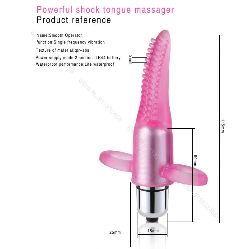 Clitoral Stimulator G-Spot Finger Vibrator Lip Mouth Tongue Vibro Vibrators Sex Toys for Women Sex Game Shop