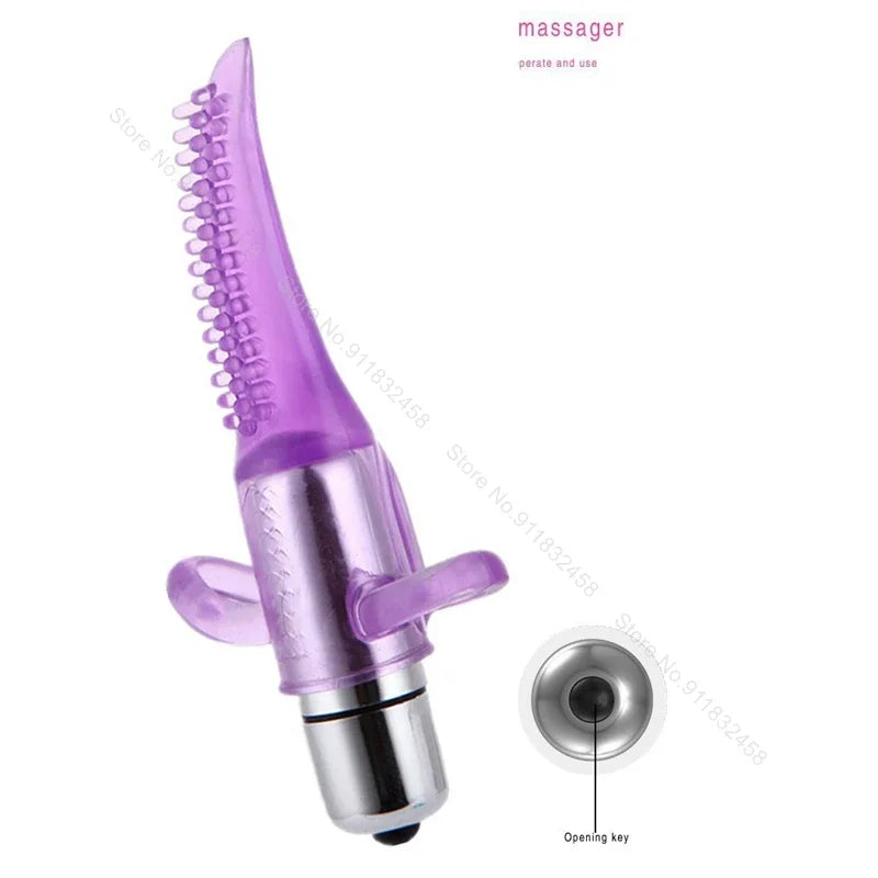 Clitoral Stimulator G-Spot Finger Vibrator Lip Mouth Tongue Vibro Vibrators Sex Toys for Women Sex Game Shop