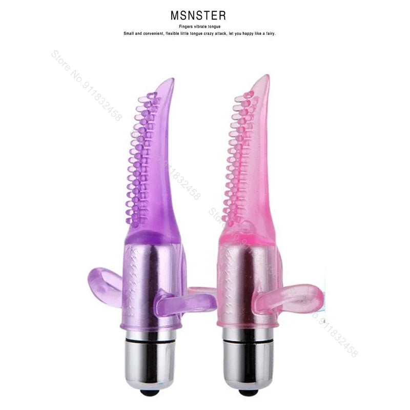 Clitoral Stimulator G-Spot Finger Vibrator Lip Mouth Tongue Vibro Vibrators Sex Toys for Women Sex Game Shop