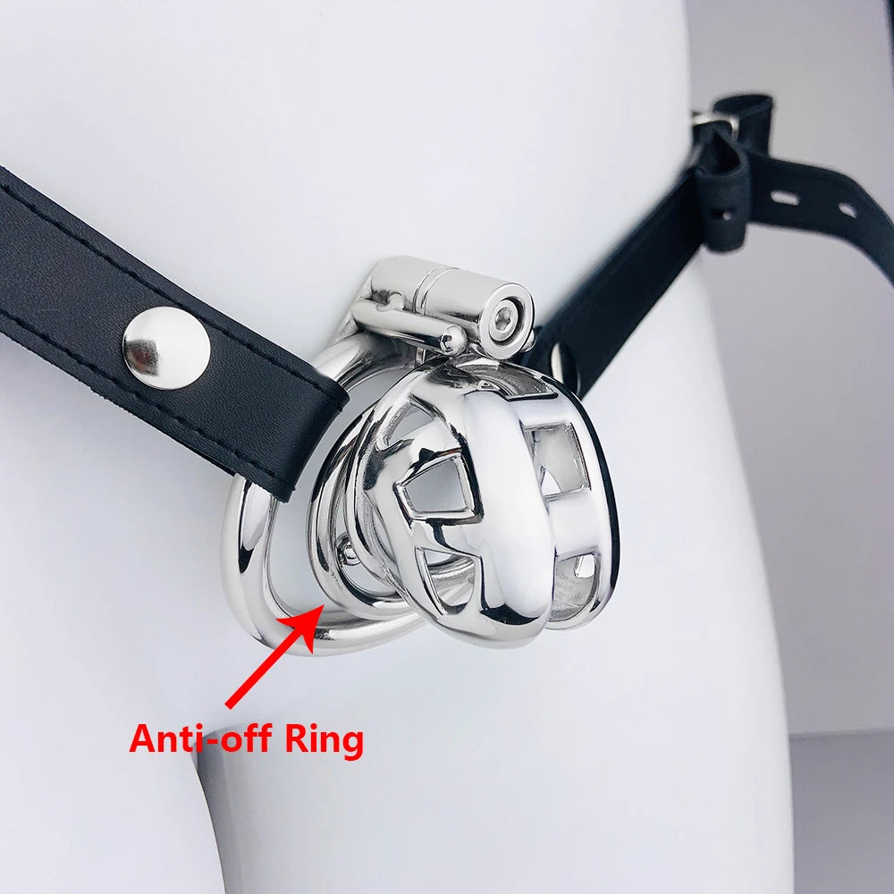 Cobra Male Chastity Cage Sex Toys Sissy Femboy Beginner Flat Chastity Cage Belt Cock Cage Man Lock Penis Rings Men'S Adult Goods