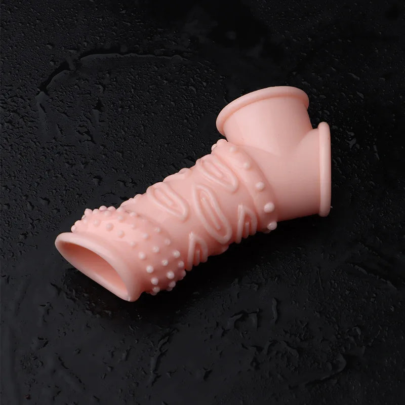 Cock Ring Reusable Penis Sleeve Delay Ejaculation Stronger Erection Penis Extender Male Chasity Cage Sex Toys for Men Adults